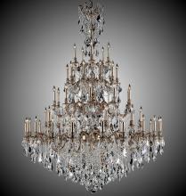 American Brass & Crystal CH9325-A-05S-PI - 55 Light Elise Chandelier