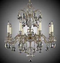 American Brass & Crystal CH9714-O-01G-PI - 8 Light Marlena Chandelier