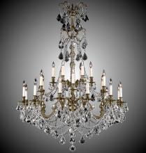 American Brass & Crystal CH9867-O-07G-PI - 8+24 Light Sterling Chandelier