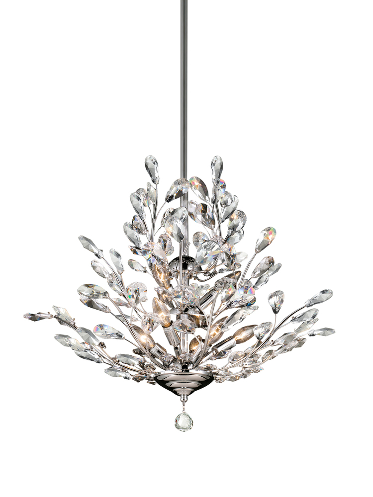 leaf and crystal chandelier