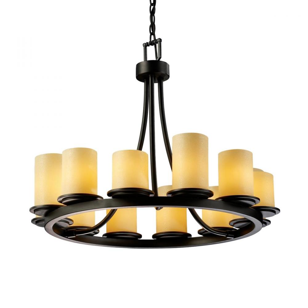 Dakota 12-Light Ring Chandelier (Short)