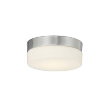 Justice Design Group FSN-4130-OPAL-NCKL - Pixel 5" Round LED Flush-Mount