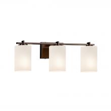 Justice Design Group FSN-8443-10-OPAL-DBRZ - Era 3-Light Bath Bar