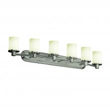 Justice Design Group FSN-8516-10-OPAL-NCKL - Rondo 6-Light Bath Bar