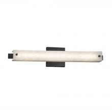 Justice Design Group FSN-8681-WEVE-MBLK - Edge 23" ADA Linear LED Wall/Bath