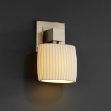 Justice Design Group POR-8707-30-PLET-MBLK - Aero ADA 1-Light Wall Sconce (No Arms)